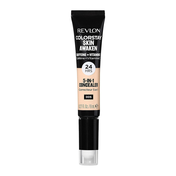 WHOLESALE Revlon ColorStay Skin Awaken 5-in-1 Concealer, Lightweight, Creamy Longlasting Face Makeup with Caffeine & Vitamin C, For Imperfections, Dark Circles & Redness, 005 Fair, 0.27 Fl Oz 47 UNITS