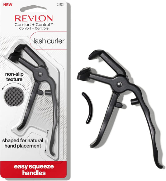 WHOLESALE Revlon Comfort and Control Eyelash Curler, Easy to Use with Storage for Refill Pads  96 UNITSS
