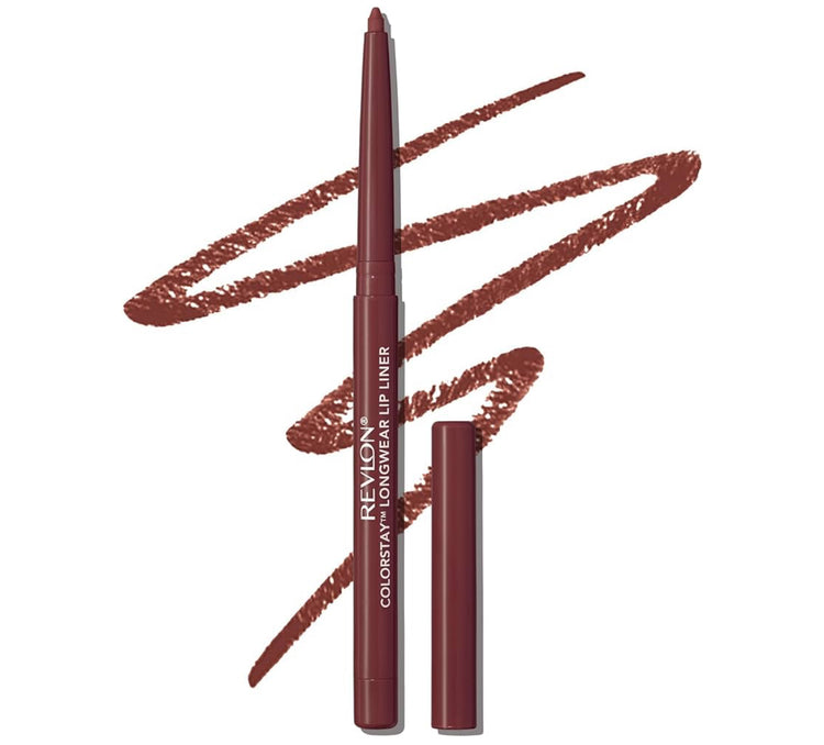 WHOLESALE Revlon Colorstay Lip Liner Makeup with Built-In Sharpener, Longwear Rich Colors, Smooth Application, 645 Chocolate, 33 units