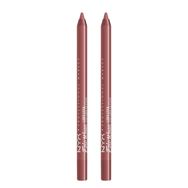 NYX Professional Makeup Epic Wear Liner Sticks, Long-Lasting Waterproof Eyeliner Pencil, Dusty Mauve, Pack of 2