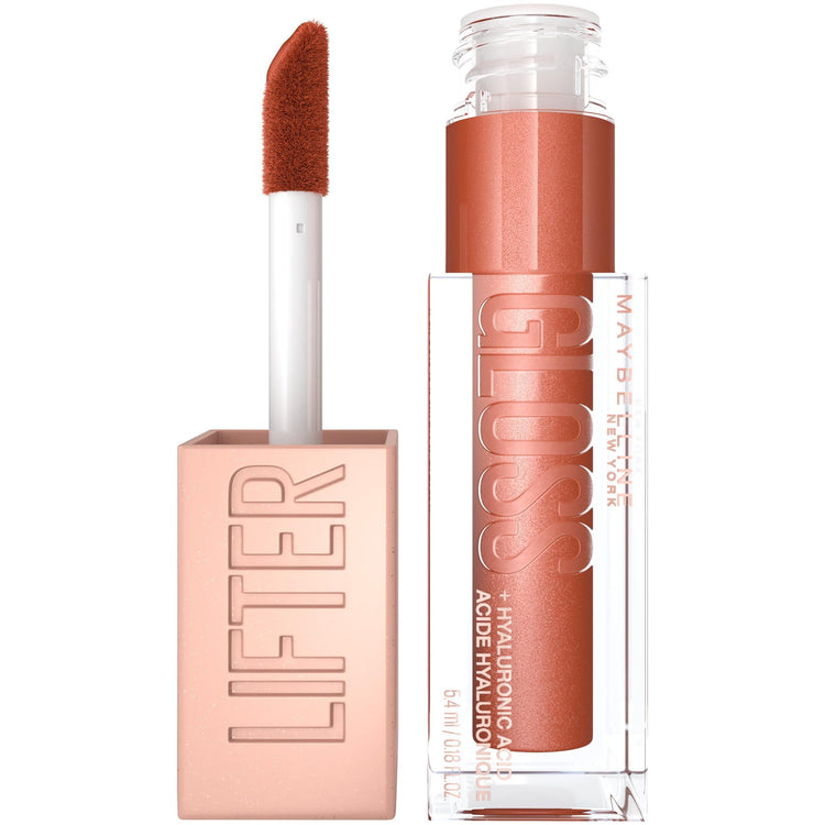 Maybelline Lifter Gloss Lip Gloss with Hyaluronic Acid, Copper