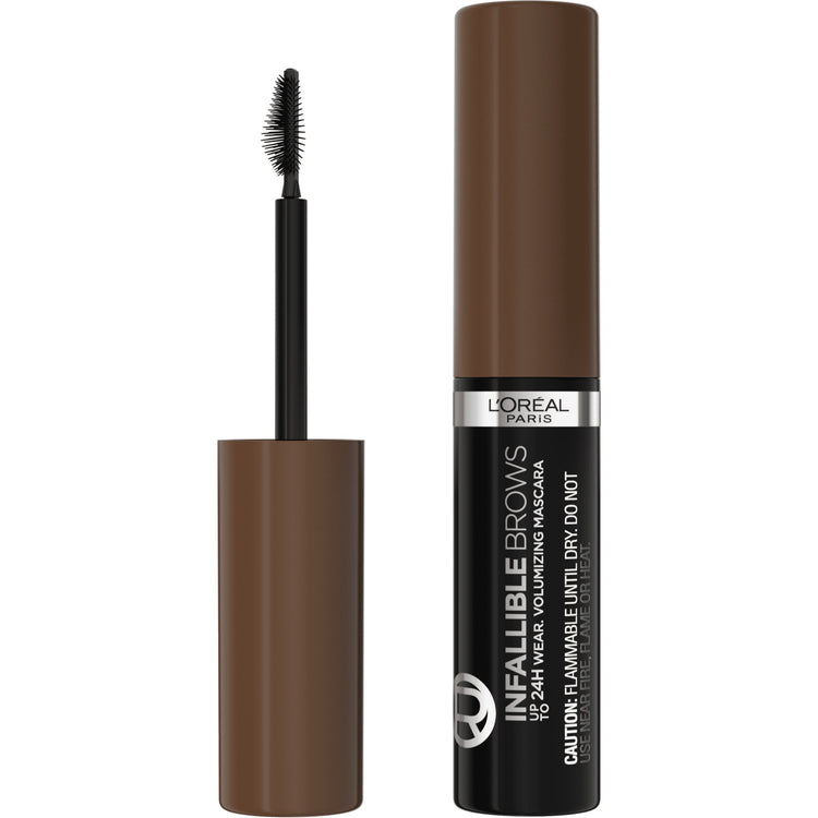L'Oreal Paris Infallible Volumizing 24H Wear Brow Mascara, 5.0 Brunette, 0.13 fl oz