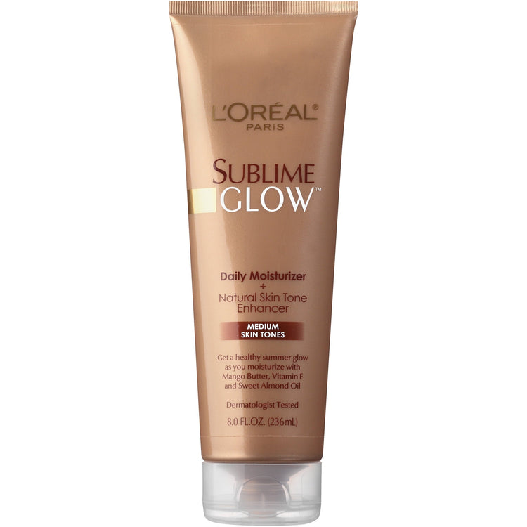 L'Oreal Paris Sublime Glow Body Moisturizer, Tanning Oil & Lotion, 8 fl oz