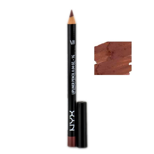 NYX Professional Makeup Slim Lip Pencil, Long-Lasting Creamy Lip Liner, Coffee