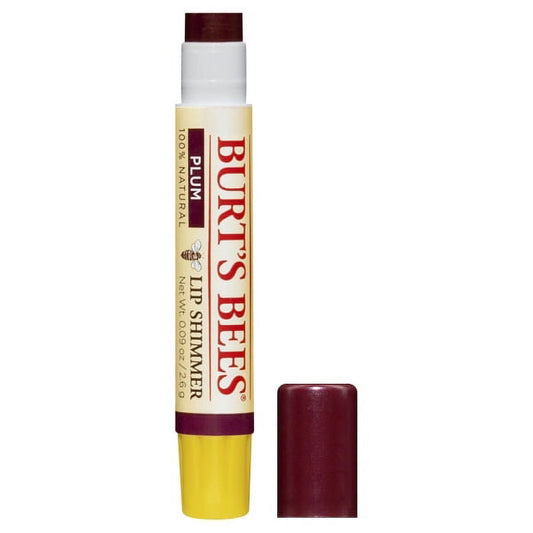Burts Bees 100 Percent Natural Plum Lip Shimmer -- 4 per case.