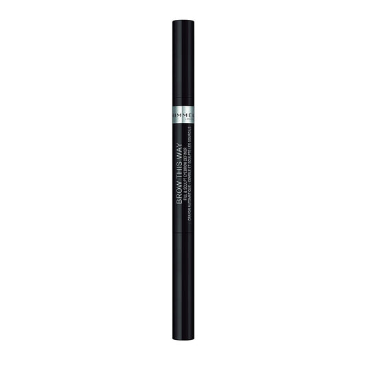 Rimmel Brow This Way Fill & Sculpt Eyebrow Definer, Soft Black