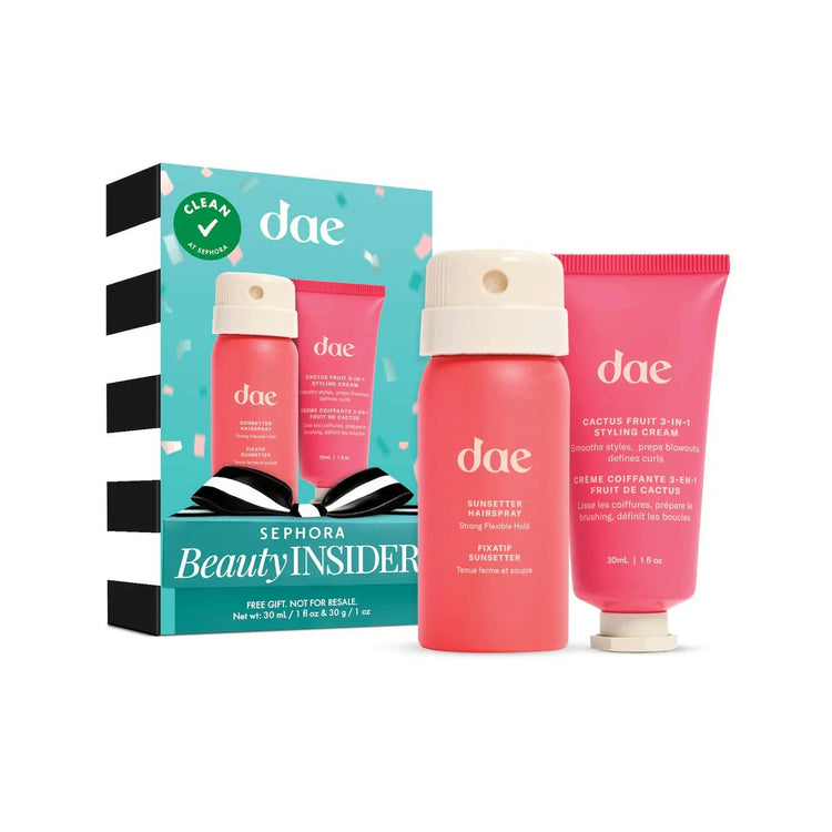 Dae Hair Styling Heroes — Sephora Beauty Insider Birthday Gift Set (Cactus Fruit 3-in-1 Styling Cream & Sunsetter Hairspray)