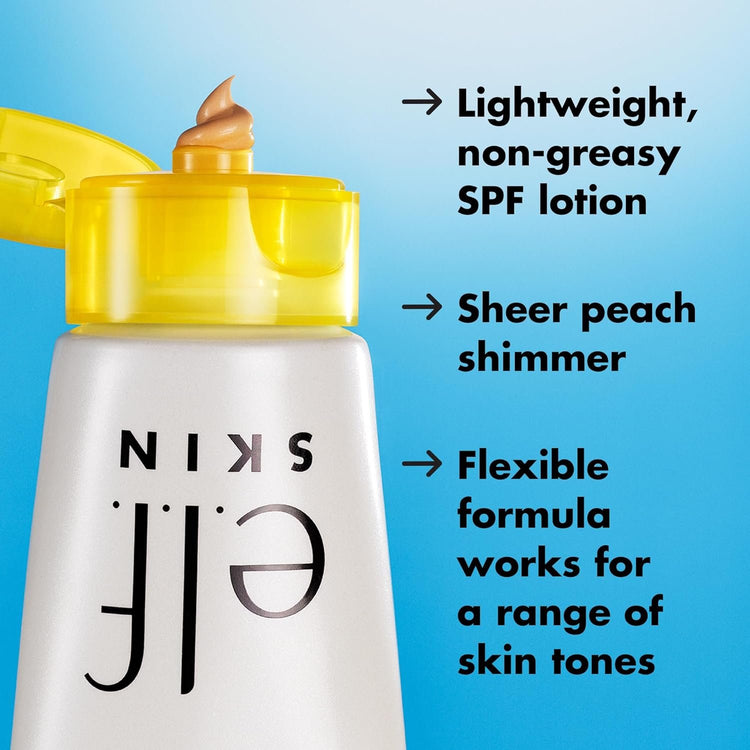 e.l.f. SKIN Suntouchable Whoa Glow SPF 30 – Sunscreen & Makeup Primer – Sunburst