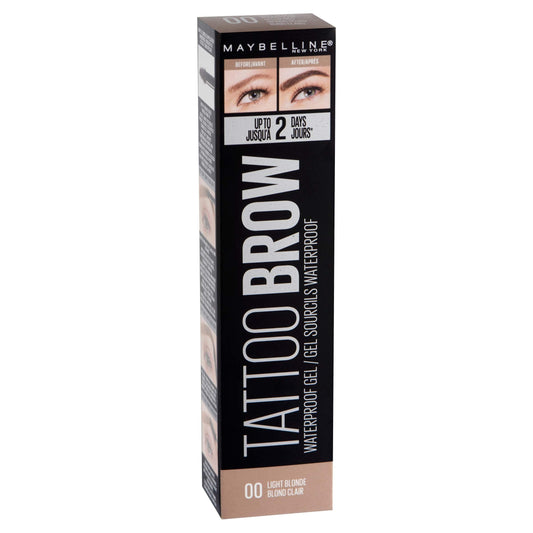 Maybelline Tattoostudio Waterproof Eyebrow Gel Makeup, 00 Light Blonde