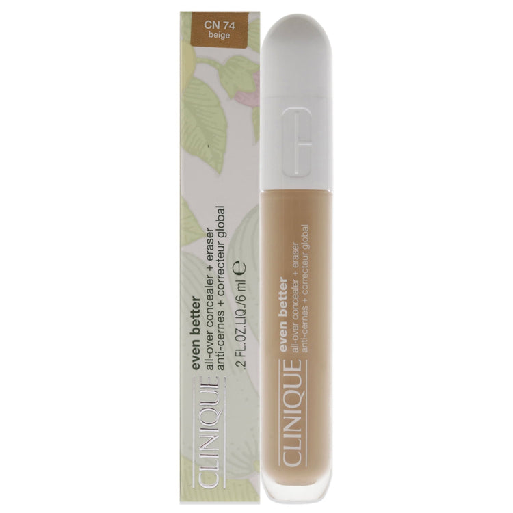 Clinique Even Better All-Over Concealer Plus Eraser - CN 74 Beige 0.2 oz Concealer