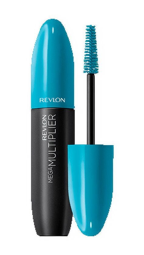 Revlon Mega Multiplier Mascara, Smudgeproof Eye Makeup, 802 Black, 0.28 fl oz