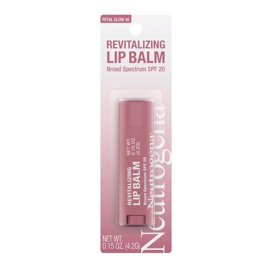 Neutrogena Revitalizing Tinted Lip Balm, SPF 20, Sheer Petal Glow, .15 oz