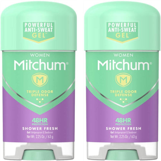 Mitchum For Women Power Gel Anti-Perspirant Deodorant Powder Fresh 2.25, Pack of 2