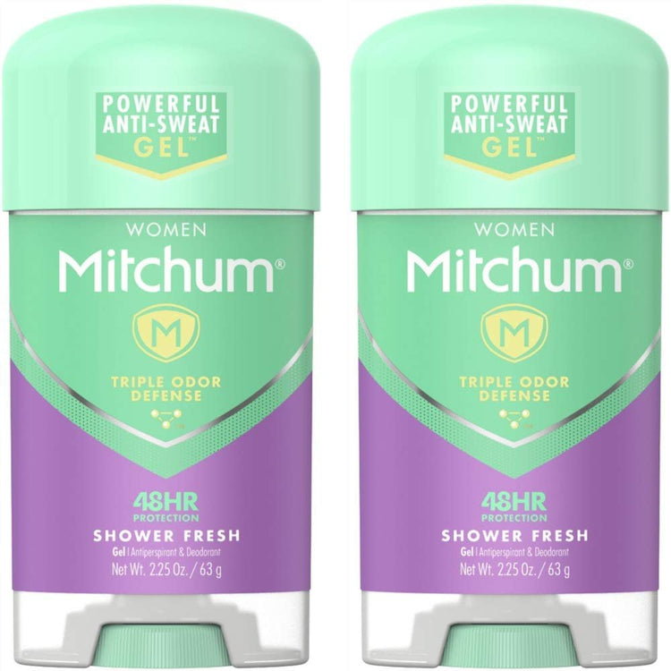 Mitchum For Women Power Gel Anti-Perspirant Deodorant Powder Fresh 2.25, Pack of 2