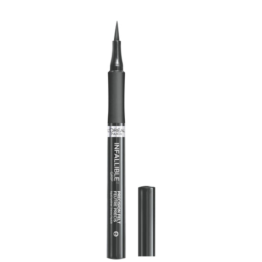 L'Oreal Paris Infallible Precision Felt Waterproof Liquid Eyeliner, Gray, 0.03 fl oz