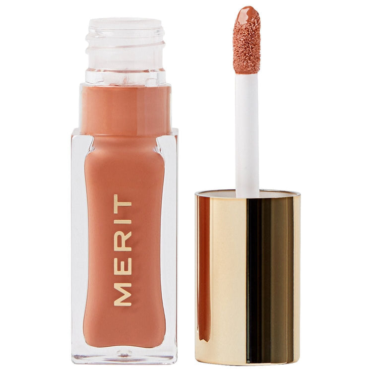 MERIT Shade Slick Classic Hydrating Tinted Lip Oil Color: Au Naturel