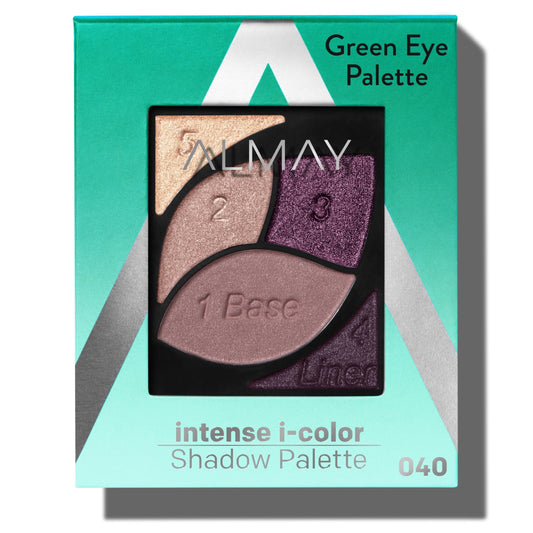 Almay Intense I-Color Eyeshadow Palette, Hypoallergenic, 040 Green Eyes, 0.1 oz
