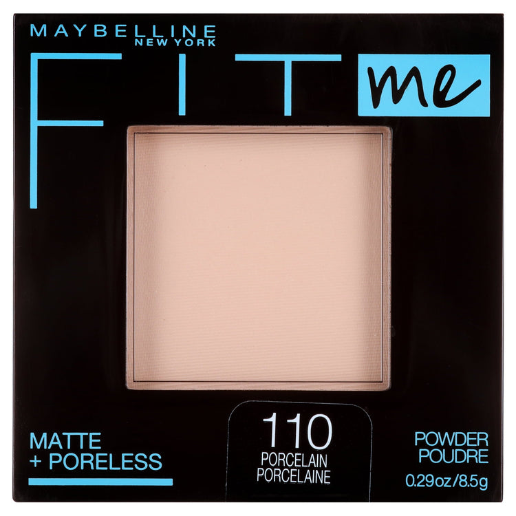 Maybelline Fit Me Matte Poreless Pressed Face Powder Makeup, Porcelain , 0.29 oz