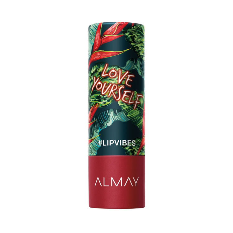 Almay Lip Vibes Hypoallergenic Cream Lipstick with Shea Butter, Love Yourself, 0.14 oz