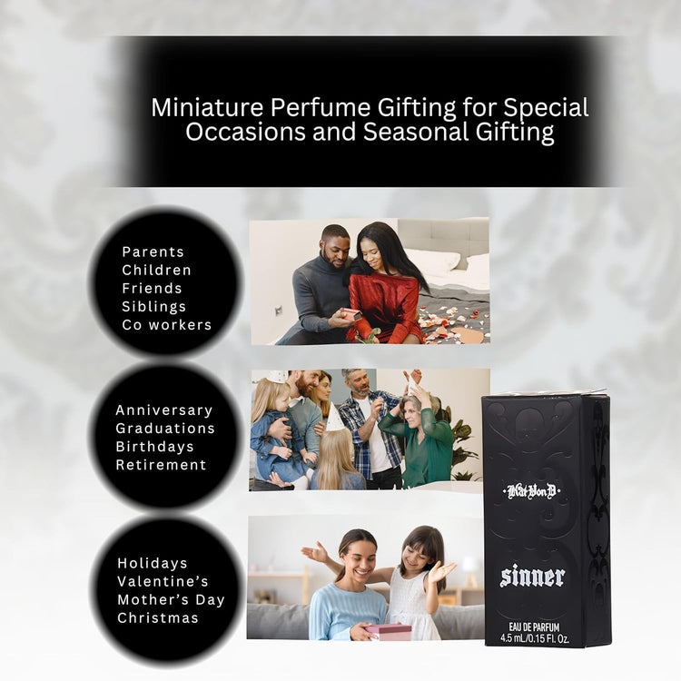 KAT VON D Eau de Parfum SINNER Deluxe Travel Size (4.5ml/.15oz) New in Box