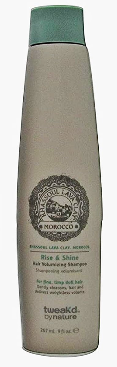 Tweak-d by Nature Rhassoul Rise and Shine Hair Volumizing Shampoo, 9 fl oz