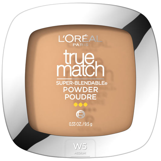L'Oreal Paris True Match Super Blendable Oil Free Makeup Powder, Sand Beige, 0.33 oz