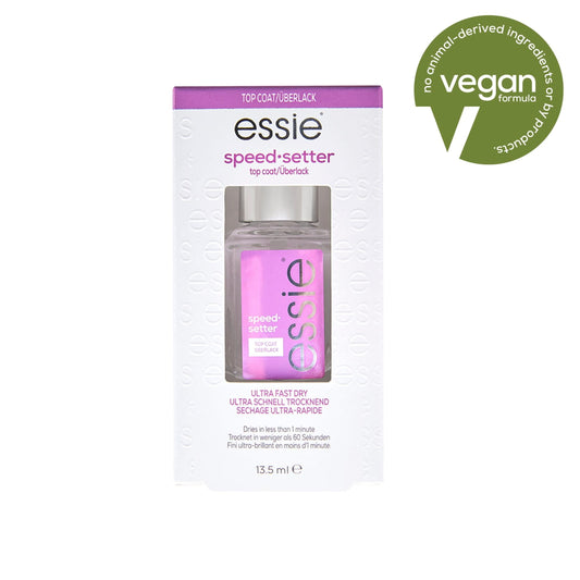 essie Nail Polish, Speed Setter Top Coat, Clear, 0.46 fl oz Bottle