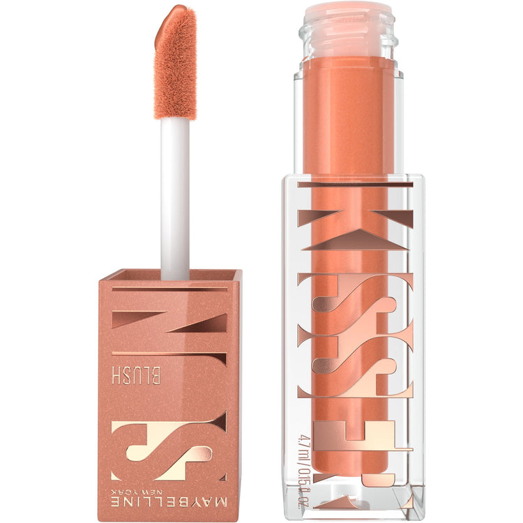 Maybelline Sunkisser Multi-Use Liquid Blush and Bronzer, Blendable Formula, Downtown Rush, 0.23 fl oz