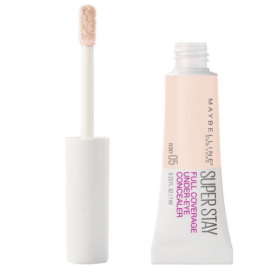 Maybelline Super Stay Full Coverage, Long Lasting Under-Eye Concealer, Ivory, 0.23 fl. oz.