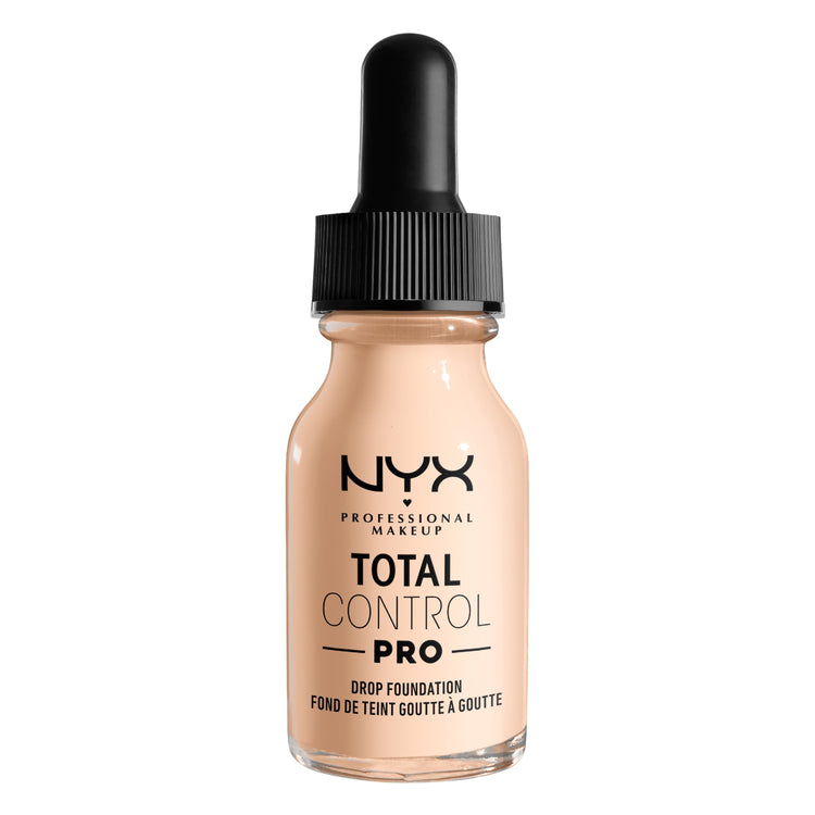 NYX Professional Makeup Total Control Pro Drop Foundation, Light Pale, 0.43 oz