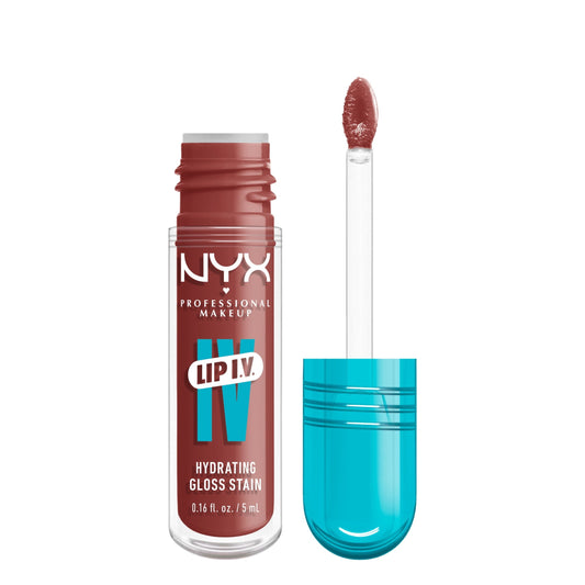 NYX Professional Makeup Gloss Collections Lip IV Hydrating Gloss Serum, Hydra Honey, 0.16 oz