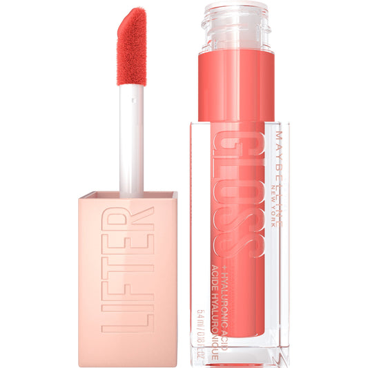 Maybelline Lifter Gloss Lip Gloss Makeup With Hyaluronic Acid, Peach Ring, 0.18 fl oz