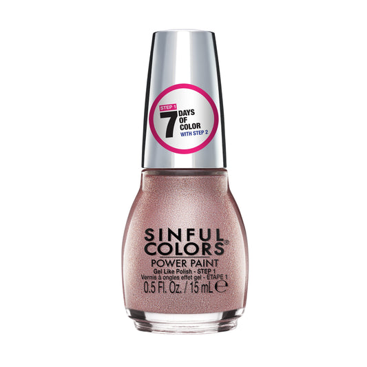 Sinful Colors Power Paint Nail Polish, 2645 Sweet & Spicey, 0.5 fl oz.