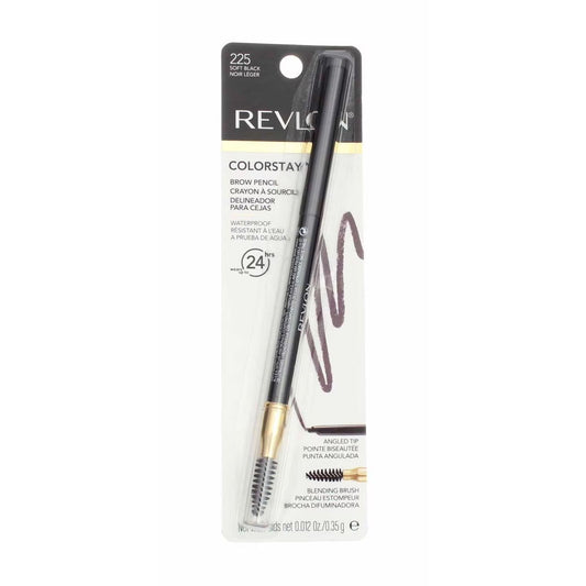 Revlon ColorStay Waterproof Longwearing Eyebrow Pencil, 225 Soft Black, 0.021 oz