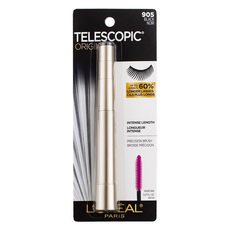 L'Oreal Paris Telescopic Mascara, Black 905, 0.27 fl oz