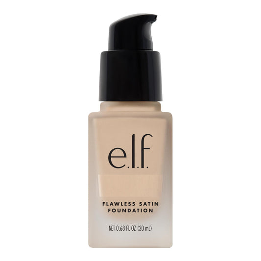 e.l.f. Flawless Satin Foundation, Beige, 0.68 fl oz