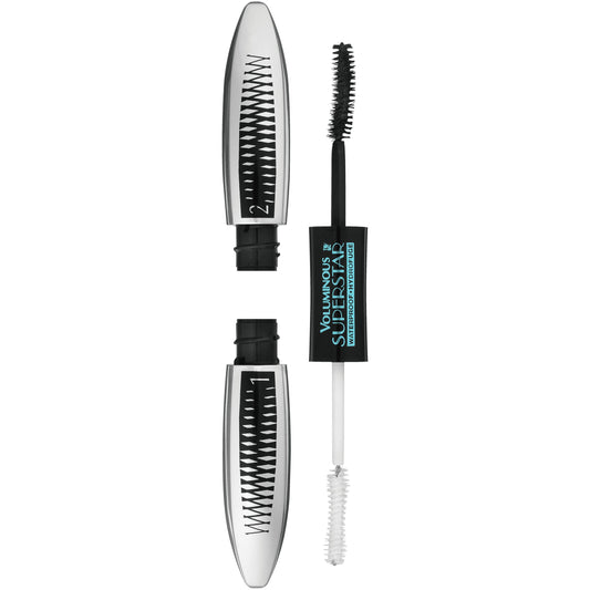 L'Oreal Paris Voluminous Superstar Waterproof Mascara, Blackest Black