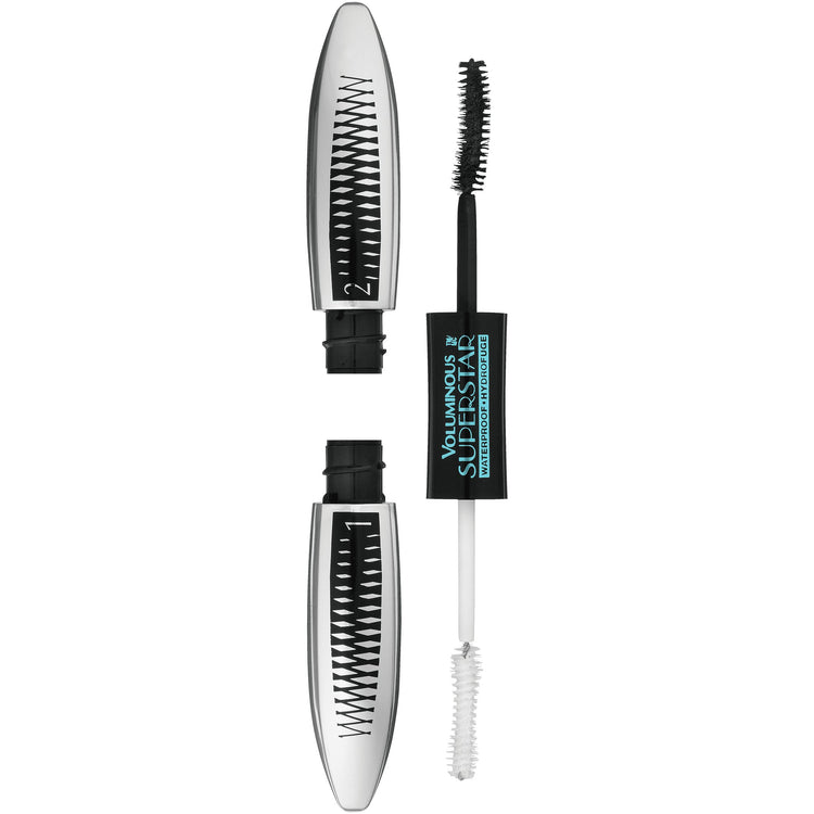 L'Oreal Paris Voluminous Superstar Waterproof Mascara, Blackest Black