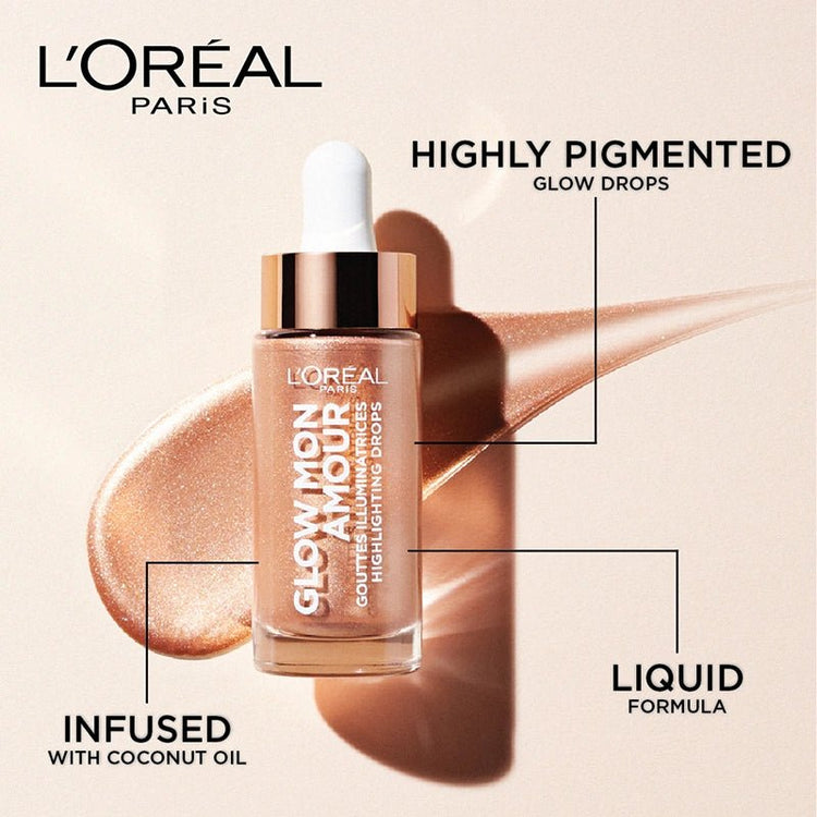 L'Oreal Paris Glow Mon Amour Highlighting Drops Loving Peach 02 15ml