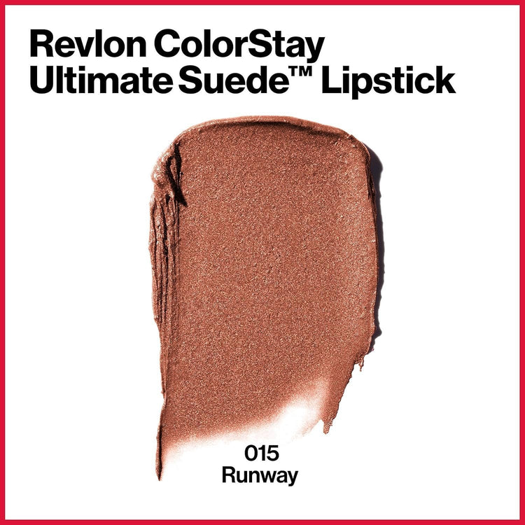 Revlon ColorStay Ultimate Suede Lipstick, Longwear Soft, Runway (015)