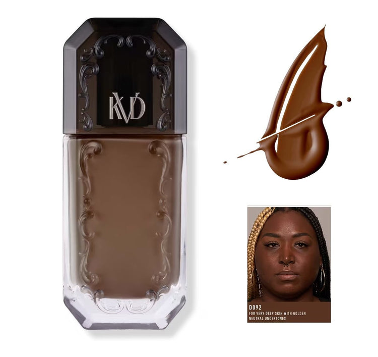 Kat Von D, KVD Beauty Good Apple Full-Coverage Transfer-Proof Serum Foundation Deep 092