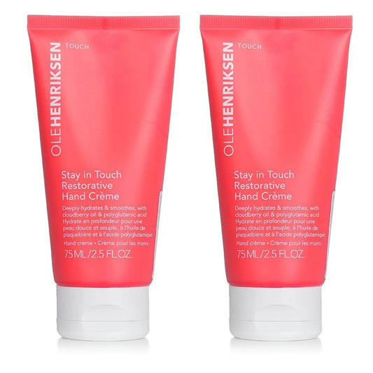 OleHenriksen Stay In Touch Restorative Hand Crème 2.5 fl oz, Pack of 2