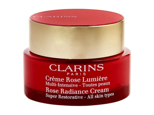 Clarins 1.7 oz Rose Radiant Cream super restorative all skin types 50 ml