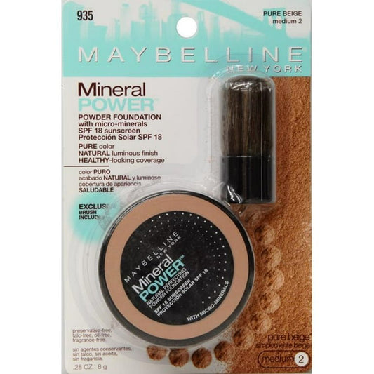 Maybelline Mineral Power Powder Foundation Makeup, Light 5 - Creamy Natural, 0.5 fl oz