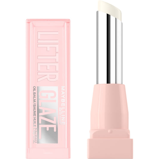 Maybelline Lifter Glaze Oil Balm with Hydrating Oil Blend, Clear Crave, Stocking Stuffers 0.1 oz