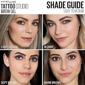 Maybelline Tattoo Studio Waterproof Eyebrow Gel, Blonde