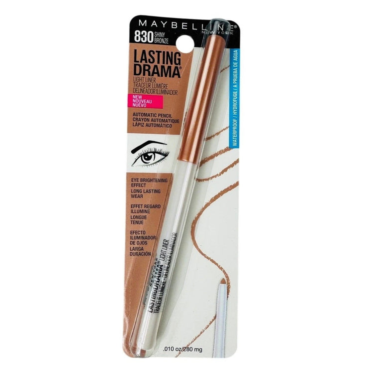 Maybelline Lasting Drama Waterproof Eye Liner Automatic Pencil 830 Shiny Bronze