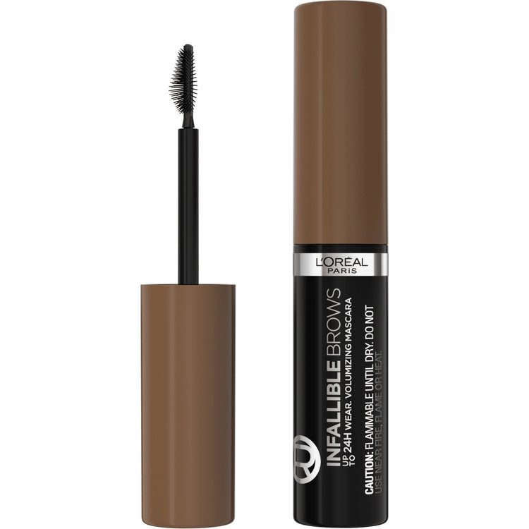 L'Oreal Paris Infallible Volumizing 24H Wear Brow Mascara, Light Brunette, 0.13 fl oz
