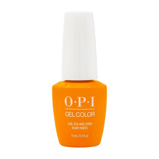 OPI GelColor, Sun, Sea, and Sand in My Pants, Yellow Gel Nail Polish, Lisbon Collection, 0.5 fl oz