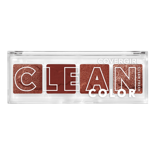 COVERGIRL Clean Fresh Clean Color Eyeshadow, 272 Candlelit Burgundy, 0.14 oz